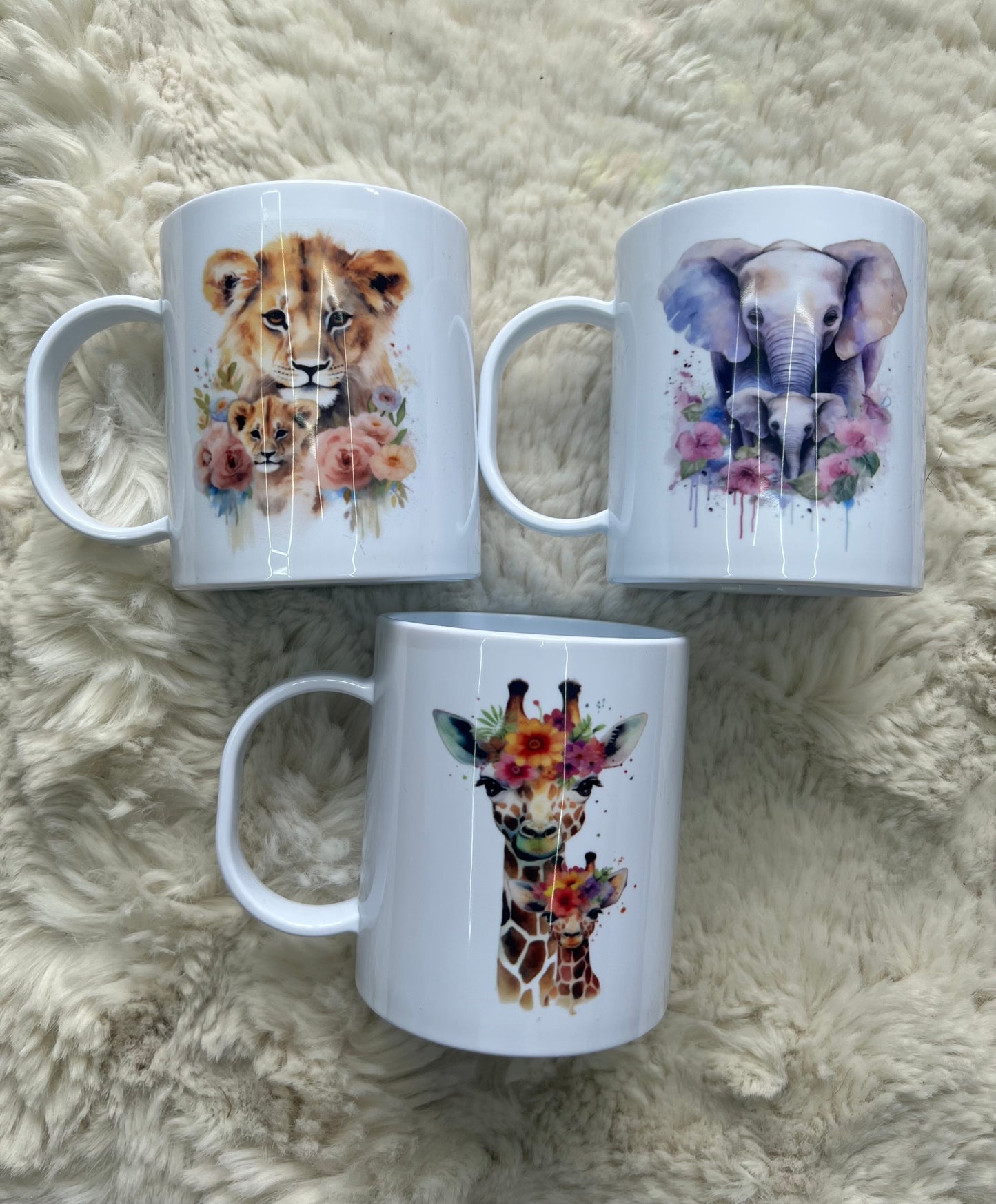 Plastic Mugs - Animals