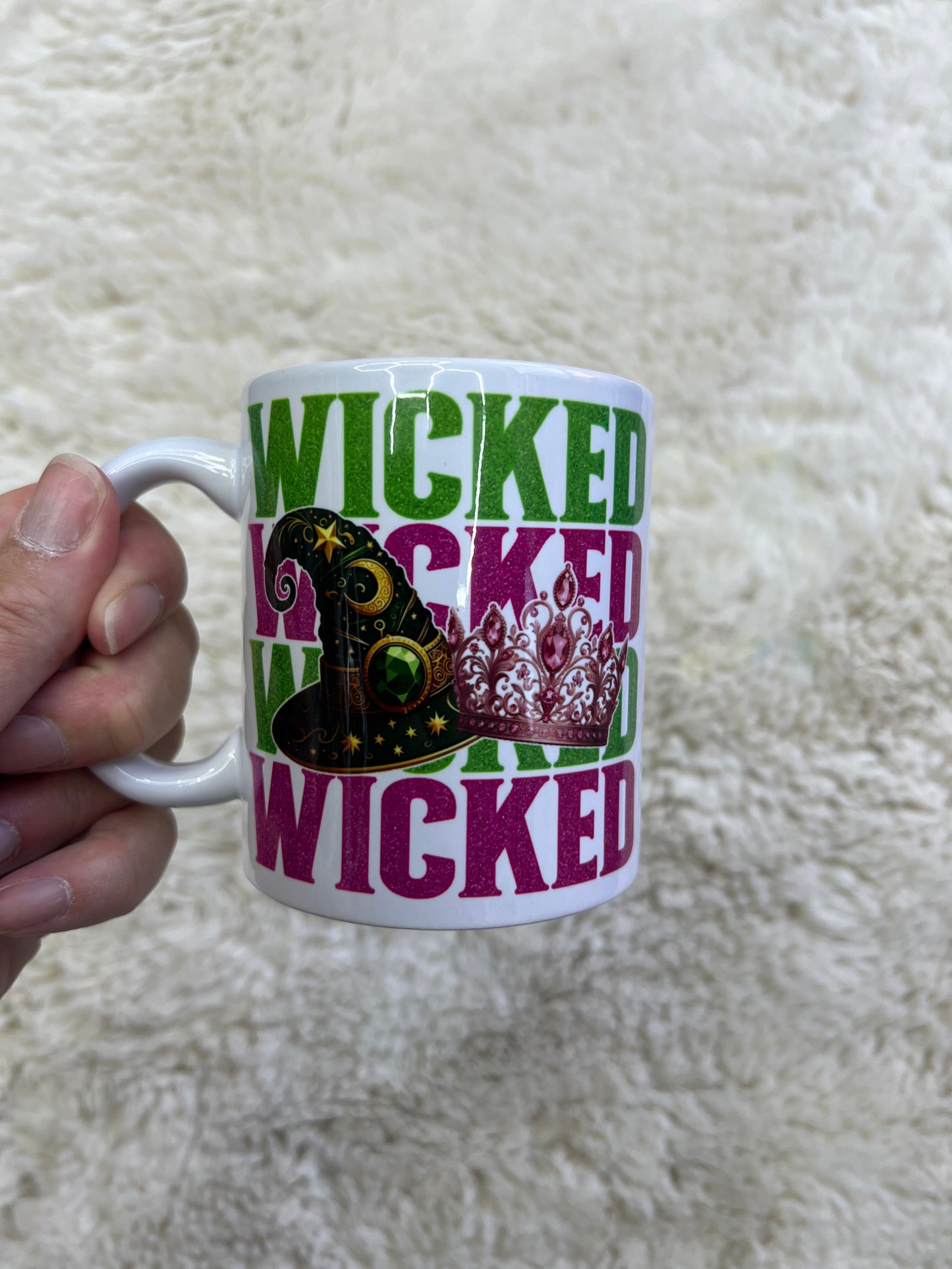 Mugs - Green/ Pink