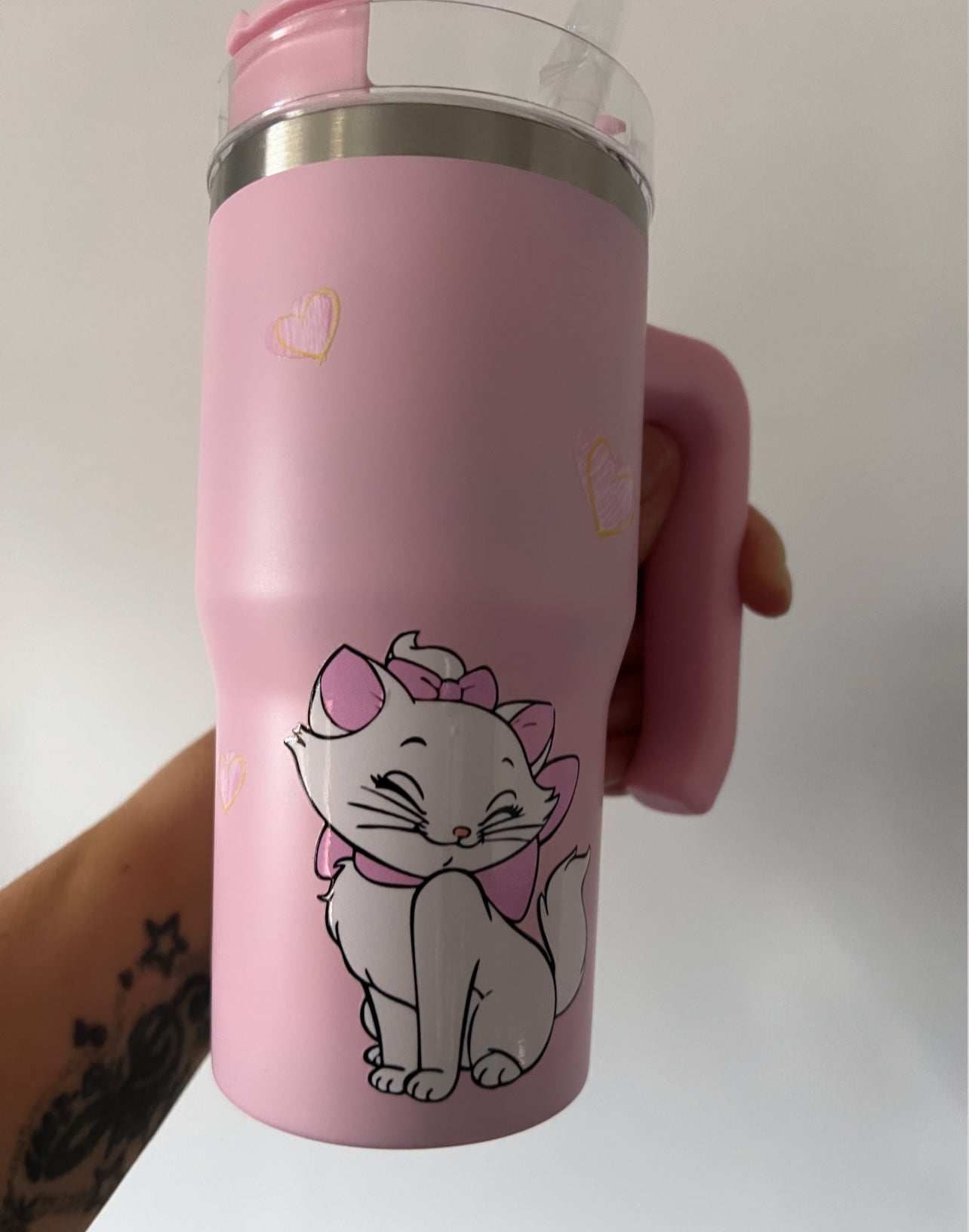 Tumbler with Handle - Cat
