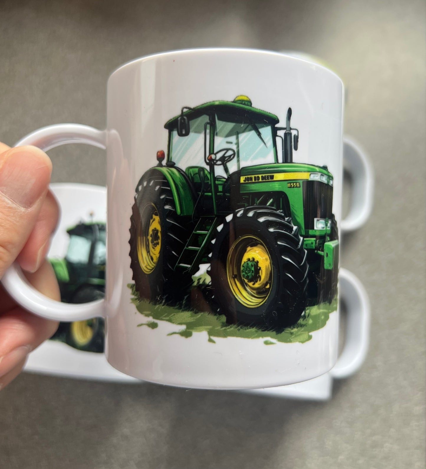 Plastic Mugs - Tractor