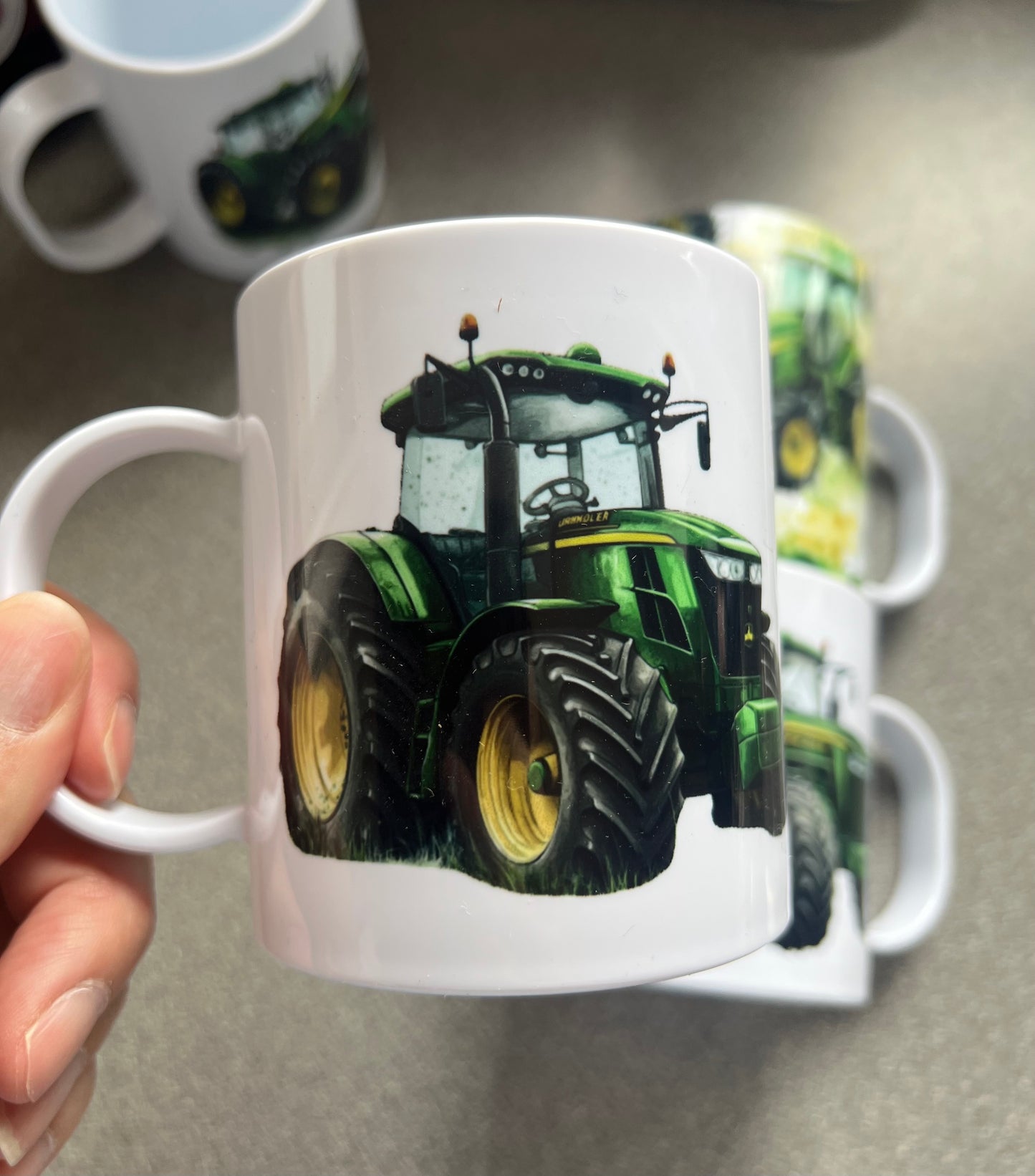 Plastic Mugs - Tractor