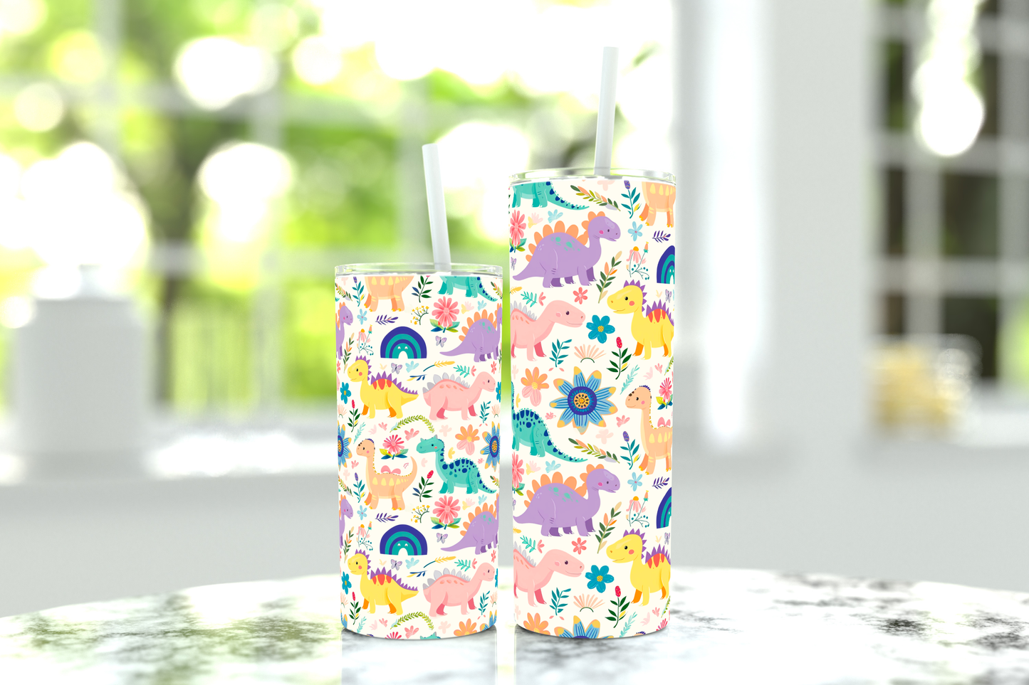 Tumbler - Pink Dino