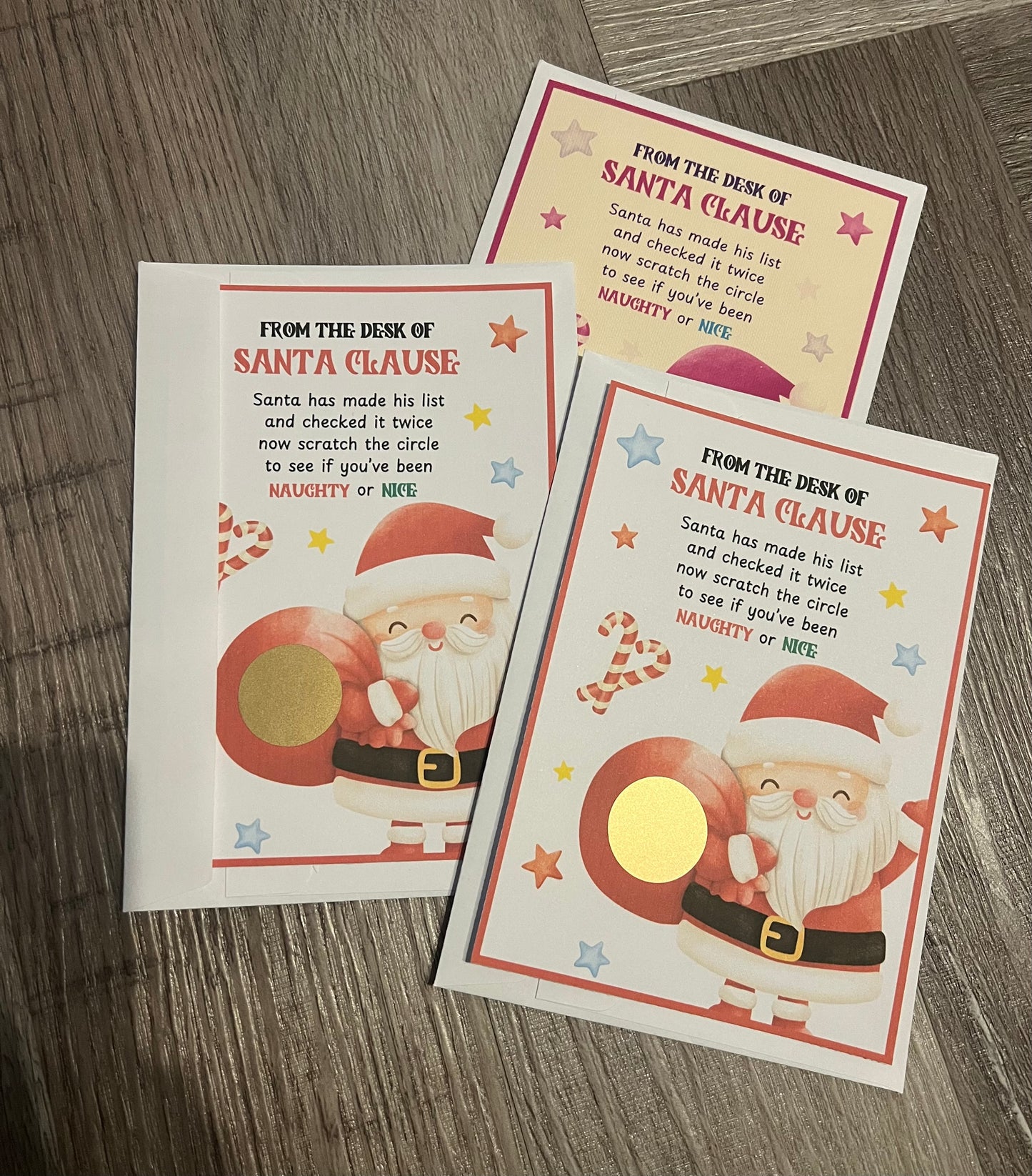 Christmas Scratch to Reveal - Naughty or Nice List