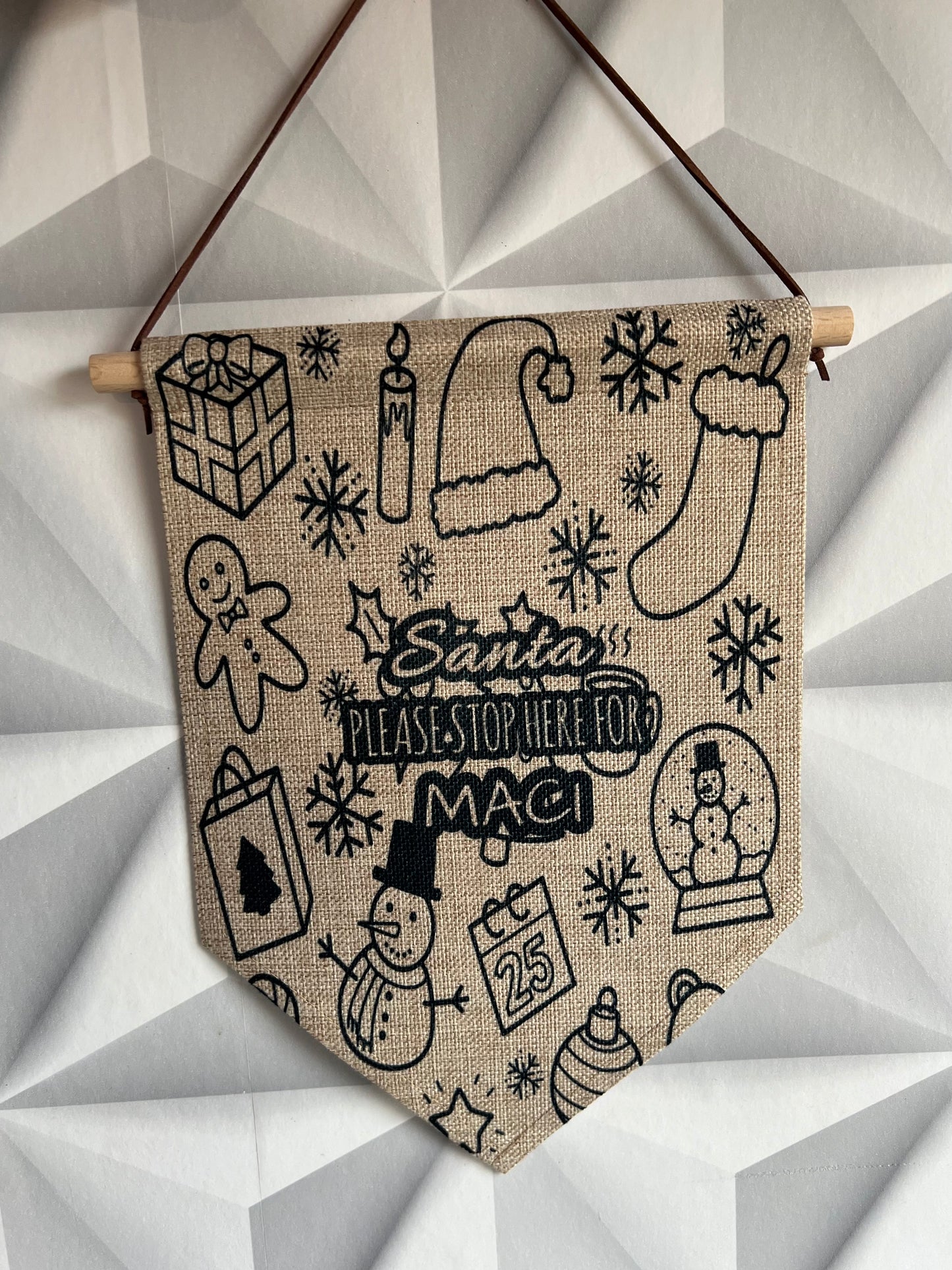 Christmas Bunting Flag