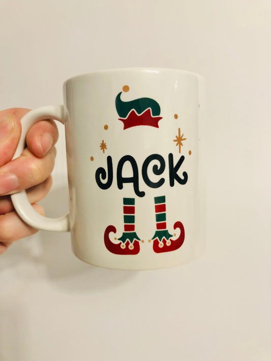 Personalised Elf Mug
