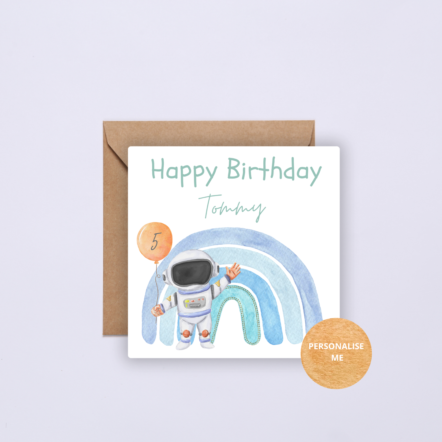 Personalised Boys Birthday Card.  Customise the Age