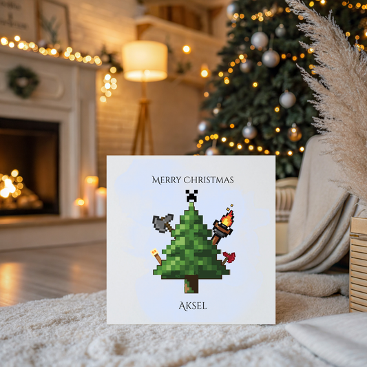 Christmas Card, Kids Tree