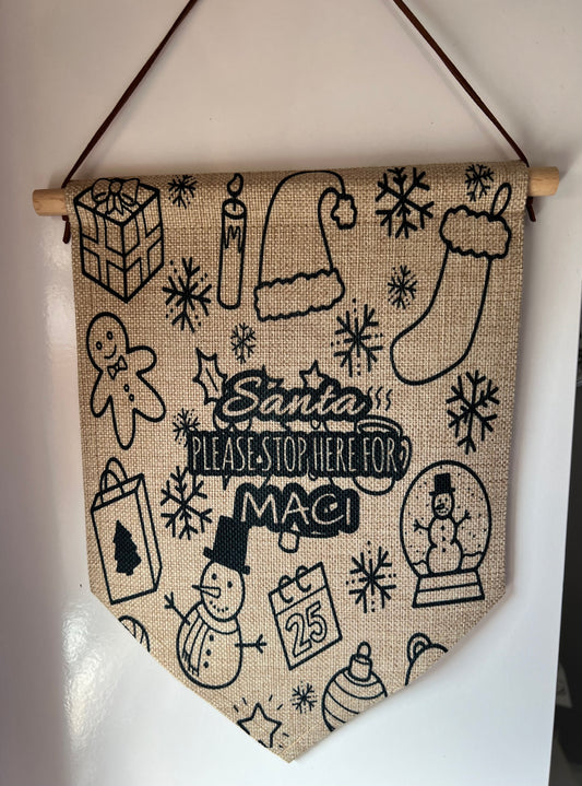 Christmas Bunting Flag