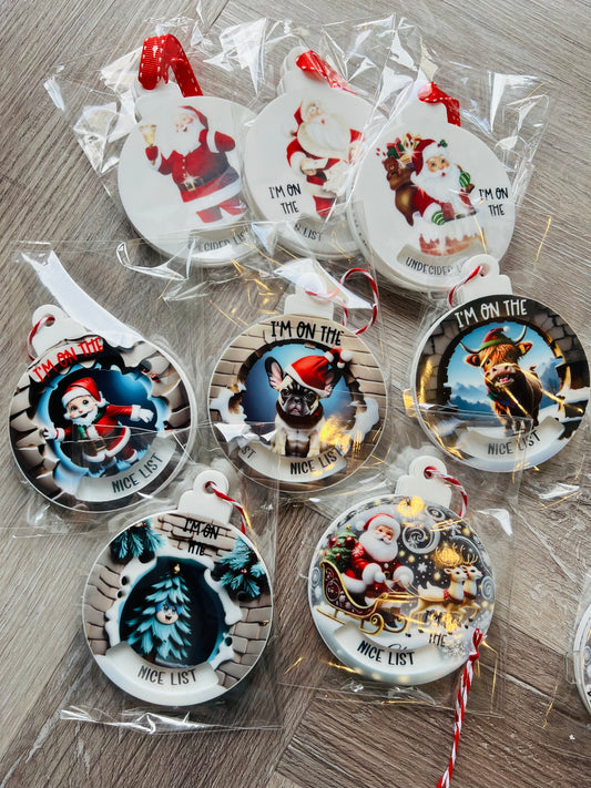 Naughty or Nice List Bubbles￼