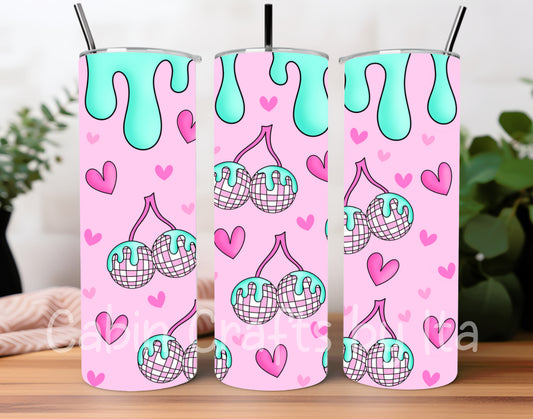 Tumbler - Cherry Disco Ball