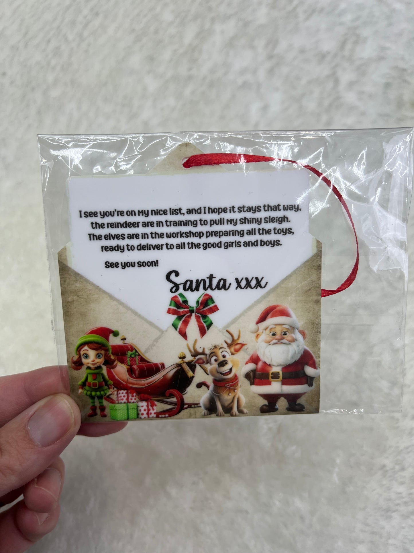 Letter to Santa Bauble