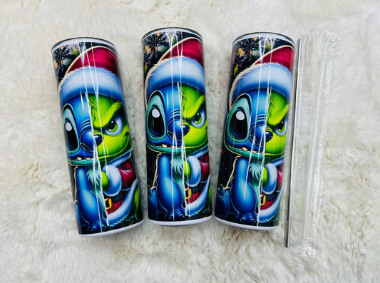 Christmas Tumbler - Blue/Green